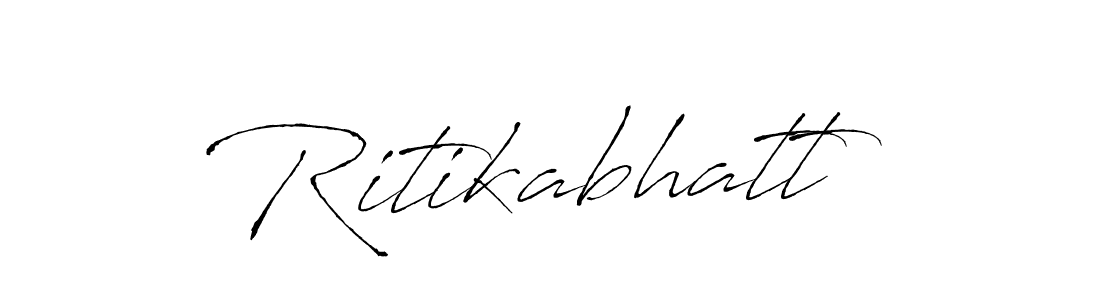 Create a beautiful signature design for name Ritikabhatt. With this signature (Antro_Vectra) fonts, you can make a handwritten signature for free. Ritikabhatt signature style 6 images and pictures png