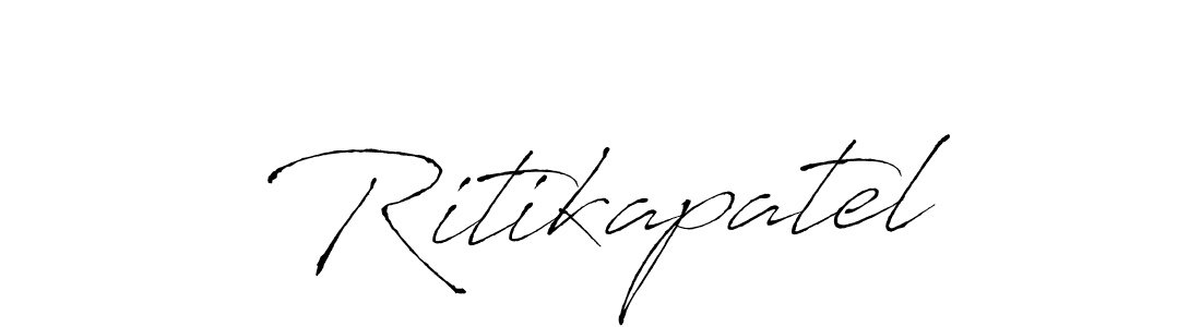 Make a beautiful signature design for name Ritikapatel. With this signature (Antro_Vectra) style, you can create a handwritten signature for free. Ritikapatel signature style 6 images and pictures png
