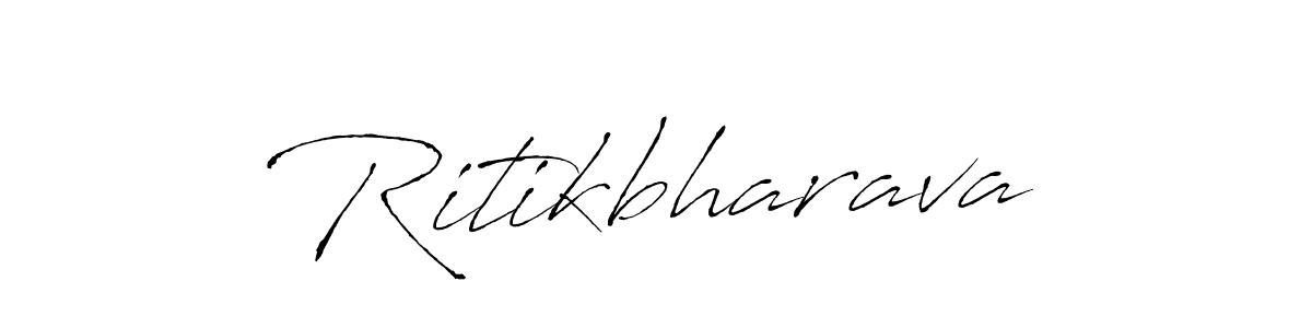 Design your own signature with our free online signature maker. With this signature software, you can create a handwritten (Antro_Vectra) signature for name Ritikbharava. Ritikbharava signature style 6 images and pictures png