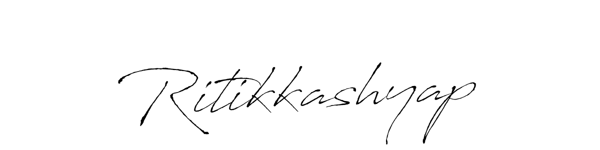 How to make Ritikkashyap signature? Antro_Vectra is a professional autograph style. Create handwritten signature for Ritikkashyap name. Ritikkashyap signature style 6 images and pictures png