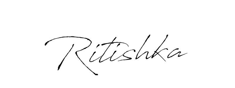 Make a beautiful signature design for name Ritishka. With this signature (Antro_Vectra) style, you can create a handwritten signature for free. Ritishka signature style 6 images and pictures png