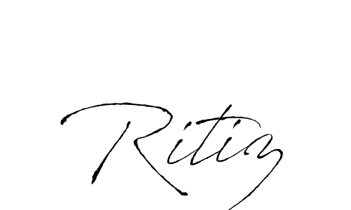 It looks lik you need a new signature style for name Ritiz. Design unique handwritten (Antro_Vectra) signature with our free signature maker in just a few clicks. Ritiz signature style 6 images and pictures png