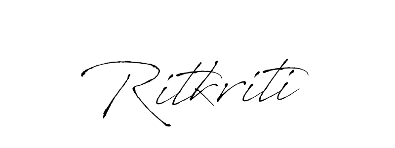 Make a beautiful signature design for name Ritkriti. With this signature (Antro_Vectra) style, you can create a handwritten signature for free. Ritkriti signature style 6 images and pictures png