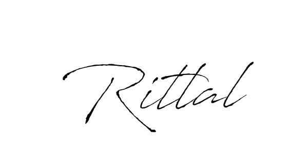 How to make Ritlal signature? Antro_Vectra is a professional autograph style. Create handwritten signature for Ritlal name. Ritlal signature style 6 images and pictures png
