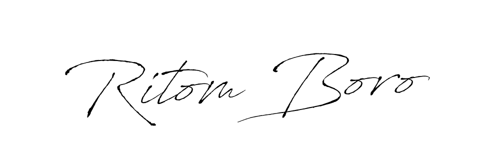 Ritom Boro stylish signature style. Best Handwritten Sign (Antro_Vectra) for my name. Handwritten Signature Collection Ideas for my name Ritom Boro. Ritom Boro signature style 6 images and pictures png