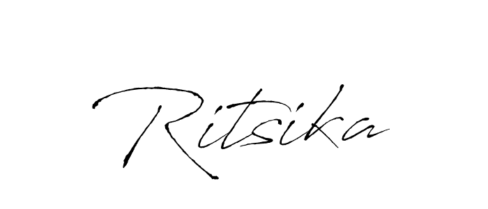 Design your own signature with our free online signature maker. With this signature software, you can create a handwritten (Antro_Vectra) signature for name Ritsika. Ritsika signature style 6 images and pictures png
