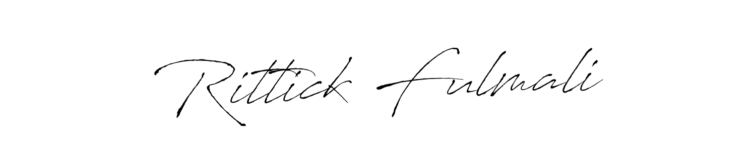 Once you've used our free online signature maker to create your best signature Antro_Vectra style, it's time to enjoy all of the benefits that Rittick Fulmali name signing documents. Rittick Fulmali signature style 6 images and pictures png