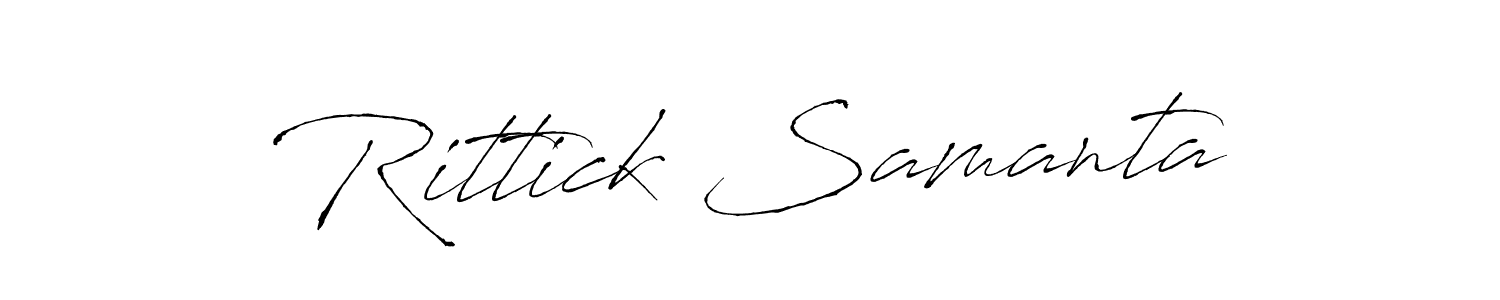 Design your own signature with our free online signature maker. With this signature software, you can create a handwritten (Antro_Vectra) signature for name Rittick Samanta. Rittick Samanta signature style 6 images and pictures png