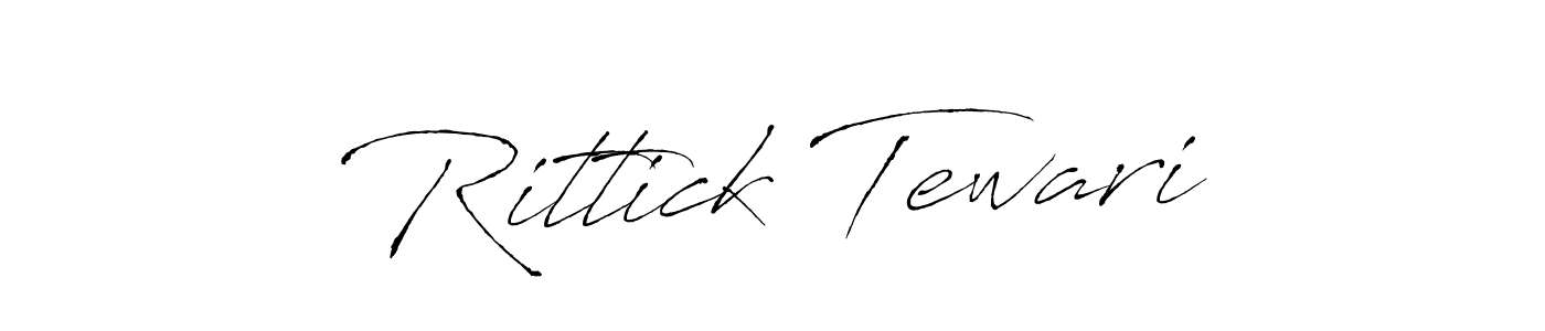 How to make Rittick Tewari signature? Antro_Vectra is a professional autograph style. Create handwritten signature for Rittick Tewari name. Rittick Tewari signature style 6 images and pictures png