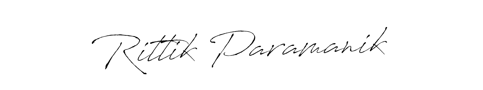 Make a beautiful signature design for name Rittik Paramanik. With this signature (Antro_Vectra) style, you can create a handwritten signature for free. Rittik Paramanik signature style 6 images and pictures png