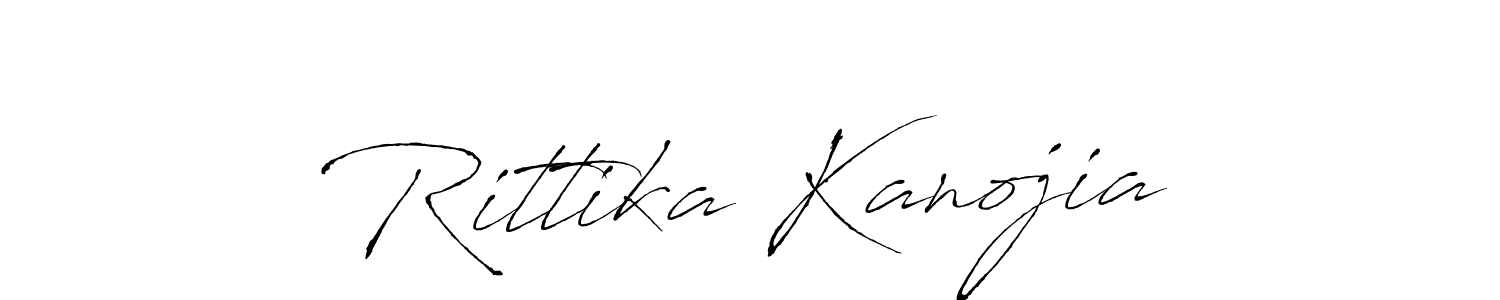 How to make Rittika Kanojia signature? Antro_Vectra is a professional autograph style. Create handwritten signature for Rittika Kanojia name. Rittika Kanojia signature style 6 images and pictures png