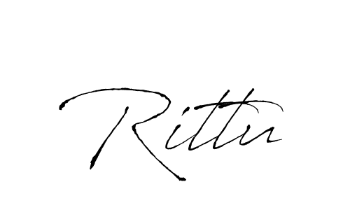 Make a beautiful signature design for name Rittu. With this signature (Antro_Vectra) style, you can create a handwritten signature for free. Rittu signature style 6 images and pictures png