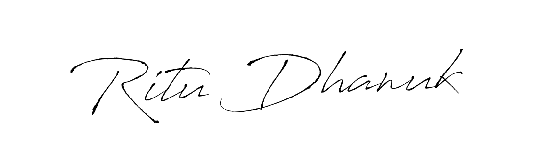 Use a signature maker to create a handwritten signature online. With this signature software, you can design (Antro_Vectra) your own signature for name Ritu Dhanuk. Ritu Dhanuk signature style 6 images and pictures png