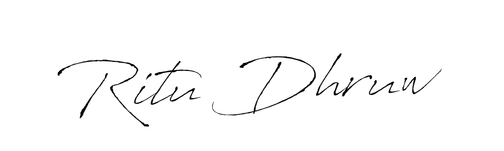 The best way (Antro_Vectra) to make a short signature is to pick only two or three words in your name. The name Ritu Dhruw include a total of six letters. For converting this name. Ritu Dhruw signature style 6 images and pictures png