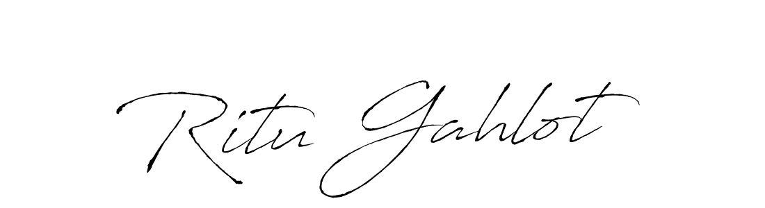 Also we have Ritu Gahlot name is the best signature style. Create professional handwritten signature collection using Antro_Vectra autograph style. Ritu Gahlot signature style 6 images and pictures png