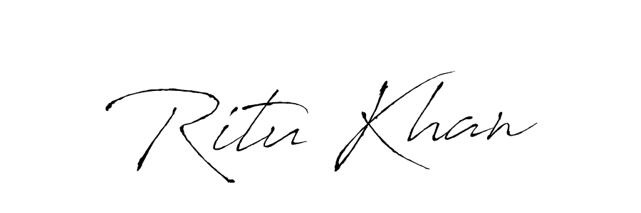 Antro_Vectra is a professional signature style that is perfect for those who want to add a touch of class to their signature. It is also a great choice for those who want to make their signature more unique. Get Ritu Khan name to fancy signature for free. Ritu Khan signature style 6 images and pictures png