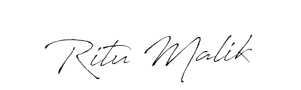 Use a signature maker to create a handwritten signature online. With this signature software, you can design (Antro_Vectra) your own signature for name Ritu Malik. Ritu Malik signature style 6 images and pictures png