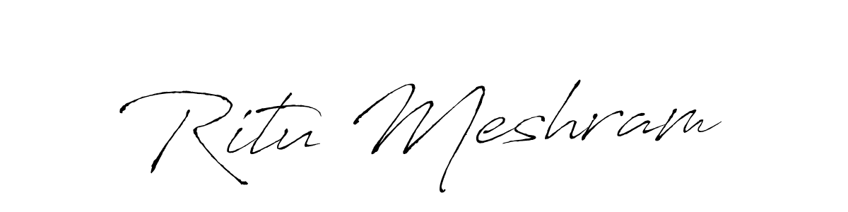 This is the best signature style for the Ritu Meshram name. Also you like these signature font (Antro_Vectra). Mix name signature. Ritu Meshram signature style 6 images and pictures png