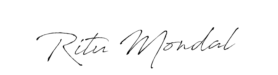 Antro_Vectra is a professional signature style that is perfect for those who want to add a touch of class to their signature. It is also a great choice for those who want to make their signature more unique. Get Ritu Mondal name to fancy signature for free. Ritu Mondal signature style 6 images and pictures png