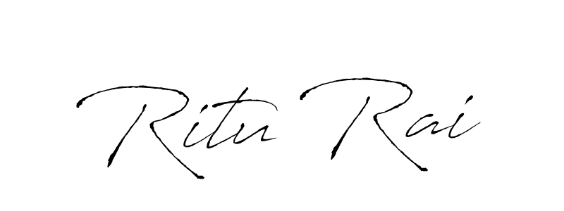 Create a beautiful signature design for name Ritu Rai. With this signature (Antro_Vectra) fonts, you can make a handwritten signature for free. Ritu Rai signature style 6 images and pictures png