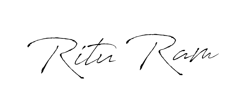 Ritu Ram stylish signature style. Best Handwritten Sign (Antro_Vectra) for my name. Handwritten Signature Collection Ideas for my name Ritu Ram. Ritu Ram signature style 6 images and pictures png