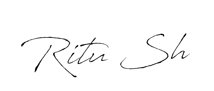 Use a signature maker to create a handwritten signature online. With this signature software, you can design (Antro_Vectra) your own signature for name Ritu Sh. Ritu Sh signature style 6 images and pictures png