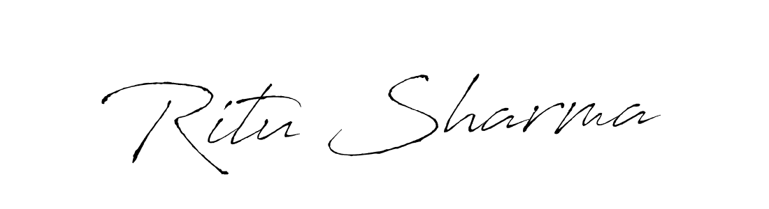 Use a signature maker to create a handwritten signature online. With this signature software, you can design (Antro_Vectra) your own signature for name Ritu Sharma. Ritu Sharma signature style 6 images and pictures png