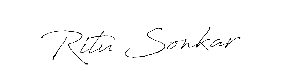 Ritu Sonkar stylish signature style. Best Handwritten Sign (Antro_Vectra) for my name. Handwritten Signature Collection Ideas for my name Ritu Sonkar. Ritu Sonkar signature style 6 images and pictures png