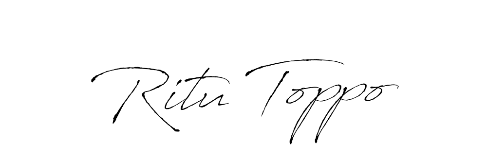 Once you've used our free online signature maker to create your best signature Antro_Vectra style, it's time to enjoy all of the benefits that Ritu Toppo name signing documents. Ritu Toppo signature style 6 images and pictures png