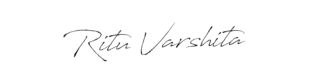 Create a beautiful signature design for name Ritu Varshita. With this signature (Antro_Vectra) fonts, you can make a handwritten signature for free. Ritu Varshita signature style 6 images and pictures png