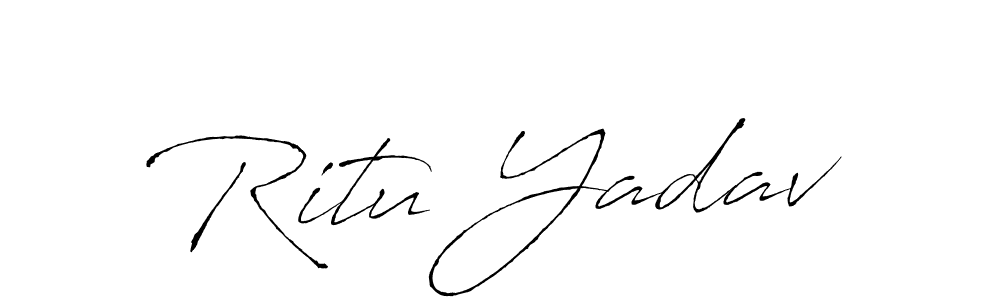 Ritu Yadav stylish signature style. Best Handwritten Sign (Antro_Vectra) for my name. Handwritten Signature Collection Ideas for my name Ritu Yadav. Ritu Yadav signature style 6 images and pictures png