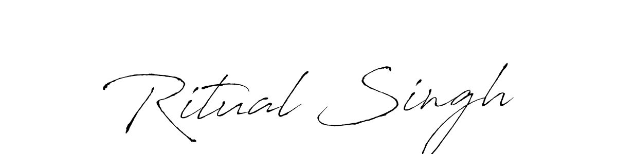 How to make Ritual Singh signature? Antro_Vectra is a professional autograph style. Create handwritten signature for Ritual Singh name. Ritual Singh signature style 6 images and pictures png