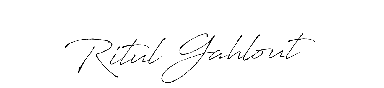 It looks lik you need a new signature style for name Ritul Gahlout. Design unique handwritten (Antro_Vectra) signature with our free signature maker in just a few clicks. Ritul Gahlout signature style 6 images and pictures png