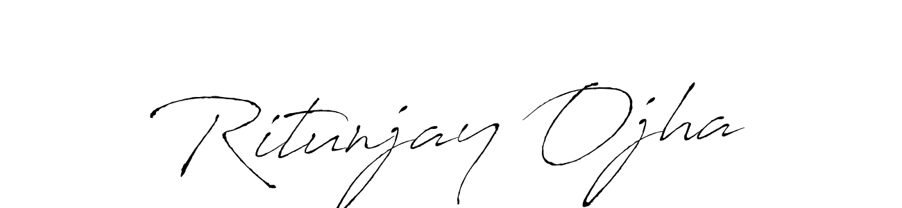 Design your own signature with our free online signature maker. With this signature software, you can create a handwritten (Antro_Vectra) signature for name Ritunjay Ojha. Ritunjay Ojha signature style 6 images and pictures png