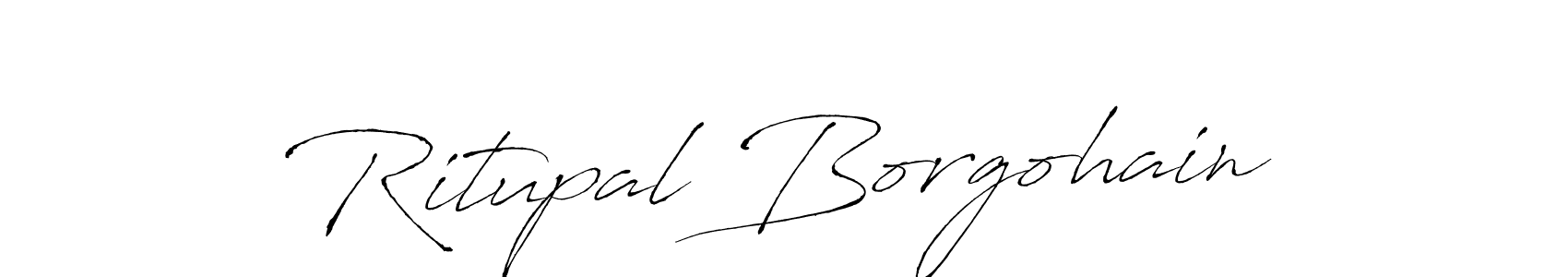 It looks lik you need a new signature style for name Ritupal Borgohain. Design unique handwritten (Antro_Vectra) signature with our free signature maker in just a few clicks. Ritupal Borgohain signature style 6 images and pictures png