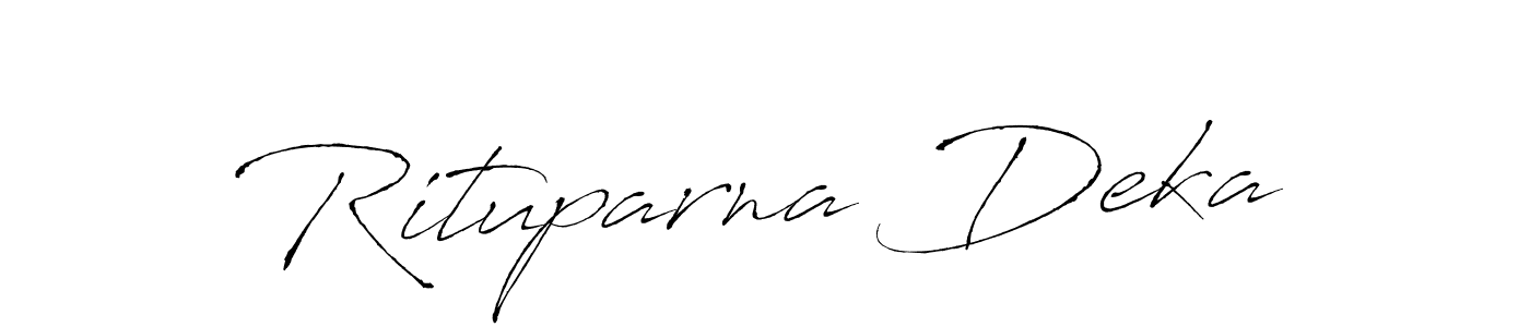 Create a beautiful signature design for name Rituparna Deka. With this signature (Antro_Vectra) fonts, you can make a handwritten signature for free. Rituparna Deka signature style 6 images and pictures png