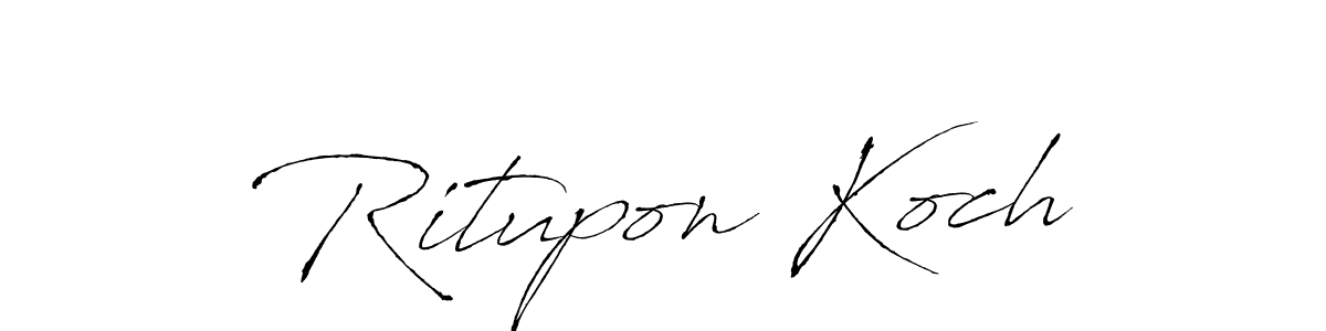 Best and Professional Signature Style for Ritupon Koch. Antro_Vectra Best Signature Style Collection. Ritupon Koch signature style 6 images and pictures png