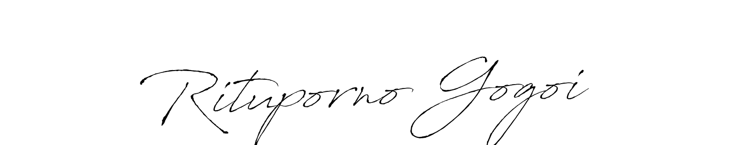 It looks lik you need a new signature style for name Rituporno Gogoi. Design unique handwritten (Antro_Vectra) signature with our free signature maker in just a few clicks. Rituporno Gogoi signature style 6 images and pictures png