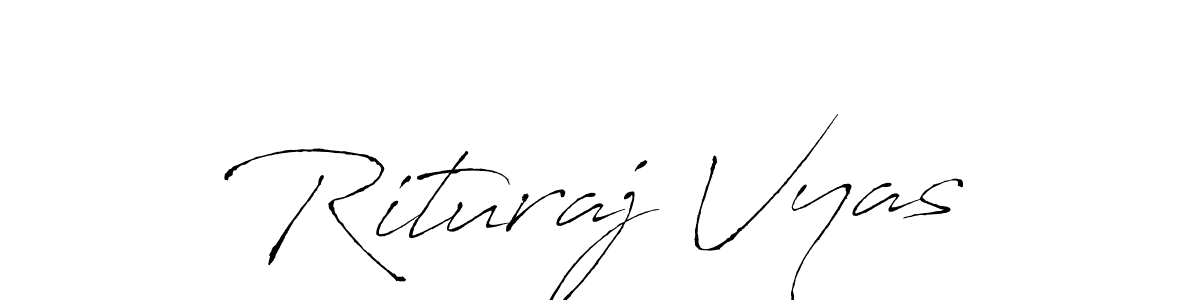 Design your own signature with our free online signature maker. With this signature software, you can create a handwritten (Antro_Vectra) signature for name Rituraj Vyas. Rituraj Vyas signature style 6 images and pictures png