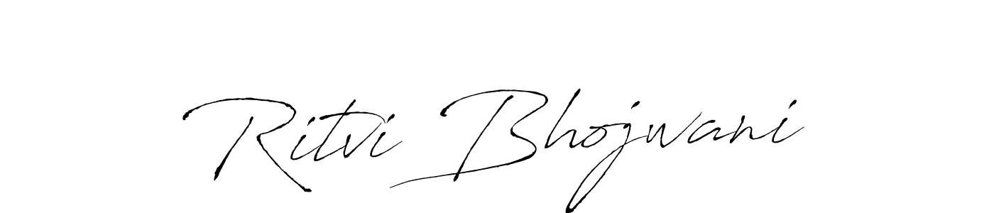 Also we have Ritvi Bhojwani name is the best signature style. Create professional handwritten signature collection using Antro_Vectra autograph style. Ritvi Bhojwani signature style 6 images and pictures png