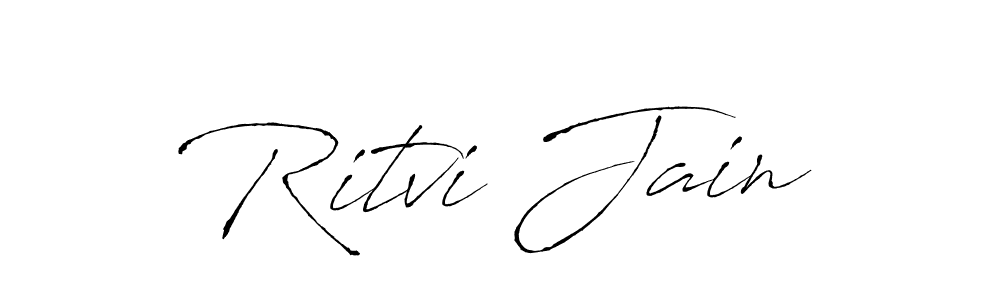 Design your own signature with our free online signature maker. With this signature software, you can create a handwritten (Antro_Vectra) signature for name Ritvi Jain. Ritvi Jain signature style 6 images and pictures png