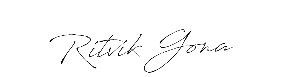 This is the best signature style for the Ritvik Gona name. Also you like these signature font (Antro_Vectra). Mix name signature. Ritvik Gona signature style 6 images and pictures png