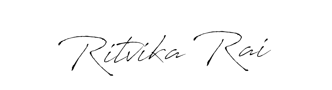 Design your own signature with our free online signature maker. With this signature software, you can create a handwritten (Antro_Vectra) signature for name Ritvika Rai. Ritvika Rai signature style 6 images and pictures png