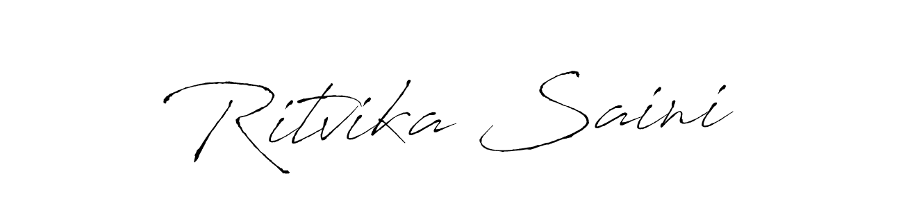 Also we have Ritvika Saini name is the best signature style. Create professional handwritten signature collection using Antro_Vectra autograph style. Ritvika Saini signature style 6 images and pictures png