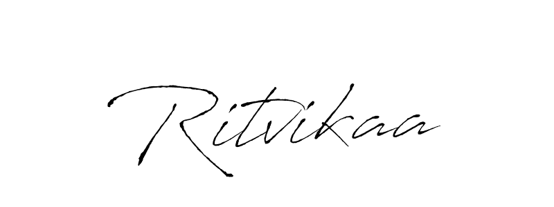 Make a beautiful signature design for name Ritvikaa. With this signature (Antro_Vectra) style, you can create a handwritten signature for free. Ritvikaa signature style 6 images and pictures png