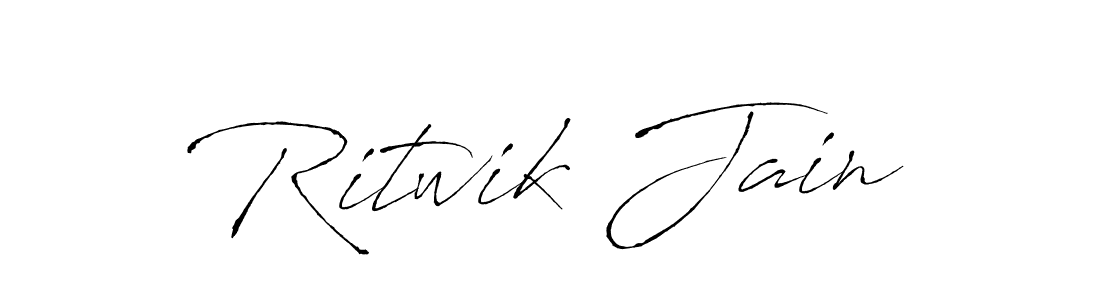 Use a signature maker to create a handwritten signature online. With this signature software, you can design (Antro_Vectra) your own signature for name Ritwik Jain. Ritwik Jain signature style 6 images and pictures png