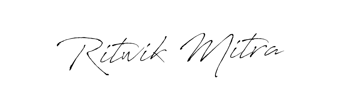 Create a beautiful signature design for name Ritwik Mitra. With this signature (Antro_Vectra) fonts, you can make a handwritten signature for free. Ritwik Mitra signature style 6 images and pictures png