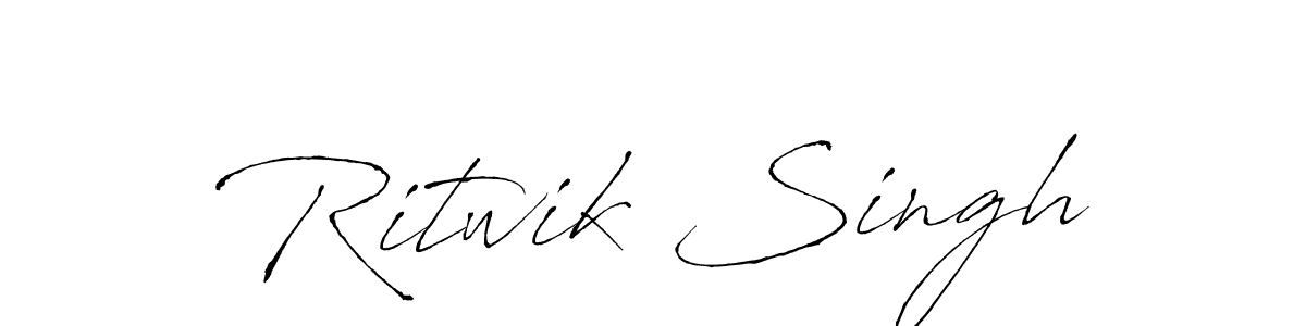 Antro_Vectra is a professional signature style that is perfect for those who want to add a touch of class to their signature. It is also a great choice for those who want to make their signature more unique. Get Ritwik Singh name to fancy signature for free. Ritwik Singh signature style 6 images and pictures png