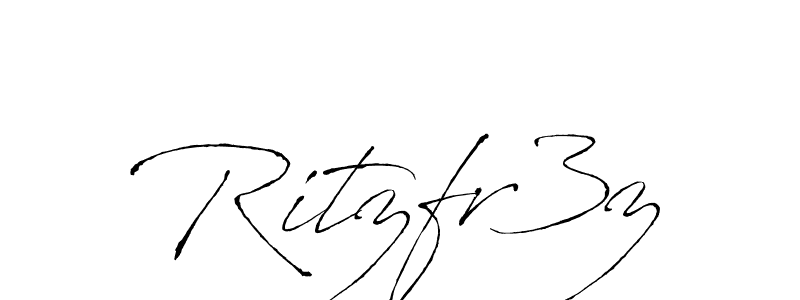 Ritzfr3z stylish signature style. Best Handwritten Sign (Antro_Vectra) for my name. Handwritten Signature Collection Ideas for my name Ritzfr3z. Ritzfr3z signature style 6 images and pictures png