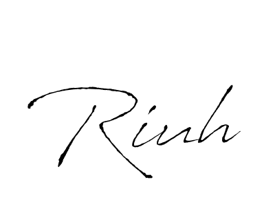 Once you've used our free online signature maker to create your best signature Antro_Vectra style, it's time to enjoy all of the benefits that Riuh name signing documents. Riuh signature style 6 images and pictures png